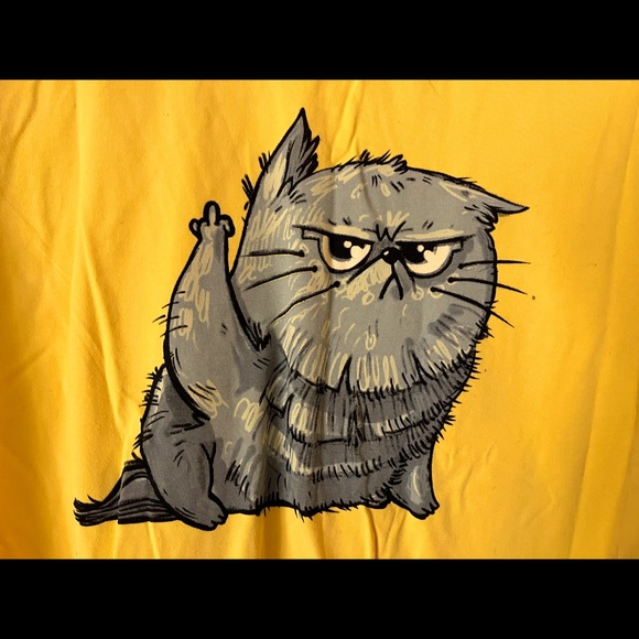 J. Cook 2015 Yellow Cat Shirt - Picture 2 of 4
